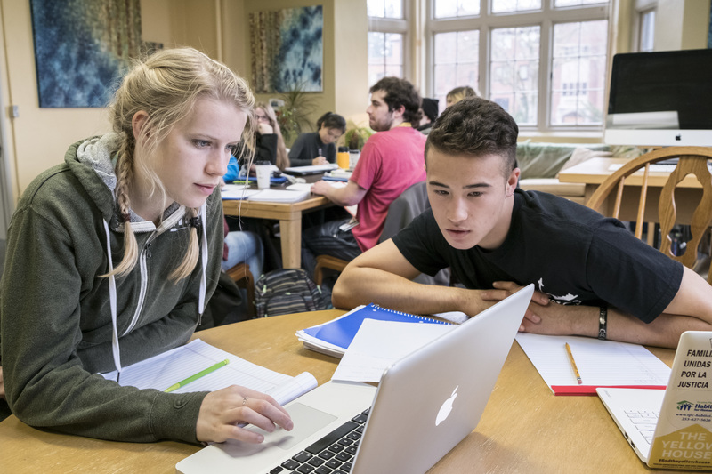 Students at the Center for Writing, Learning, and Teaching