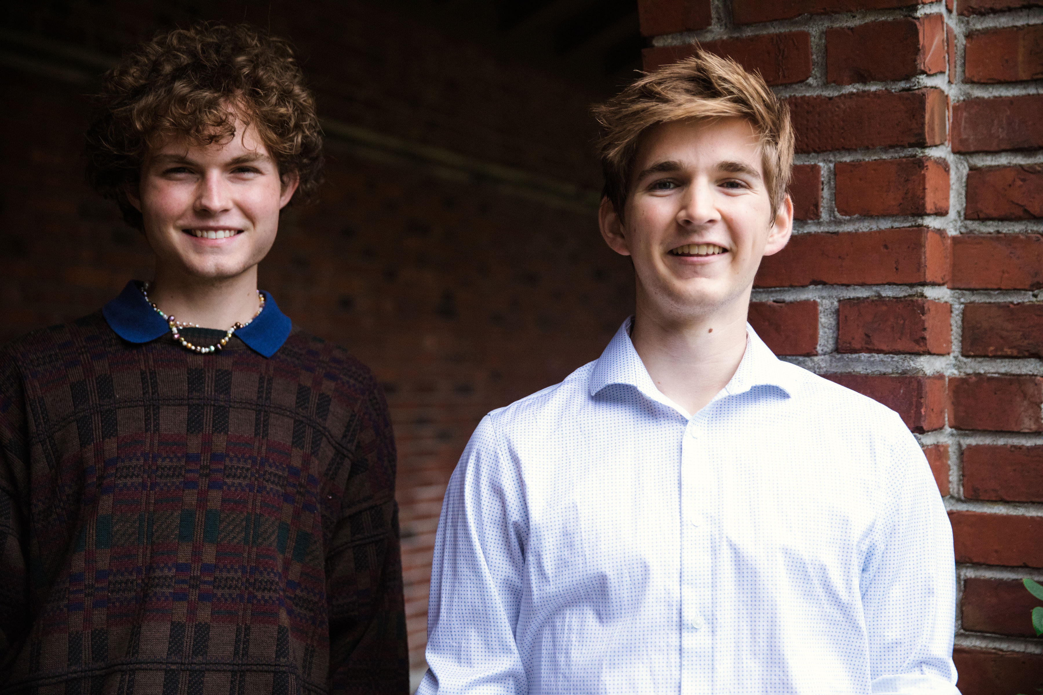 Matelich Scholars Alex Bude ’26 and Mecer Stauch ’26