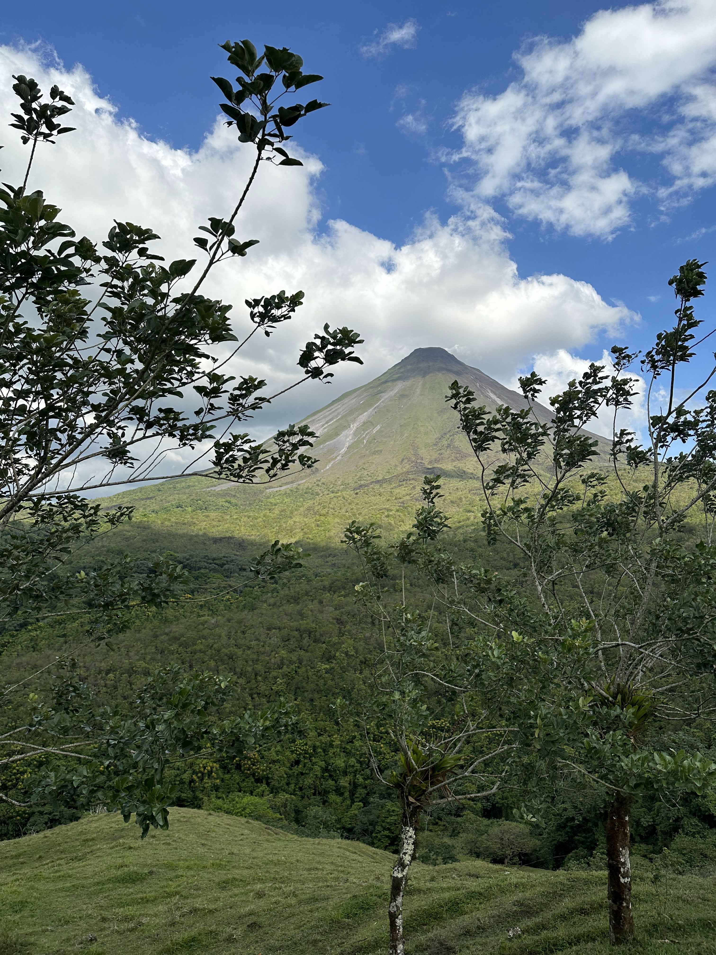 Arenal, an active volcano in Costa Rica visited by the Puget Sound Georneys trip in 2023.