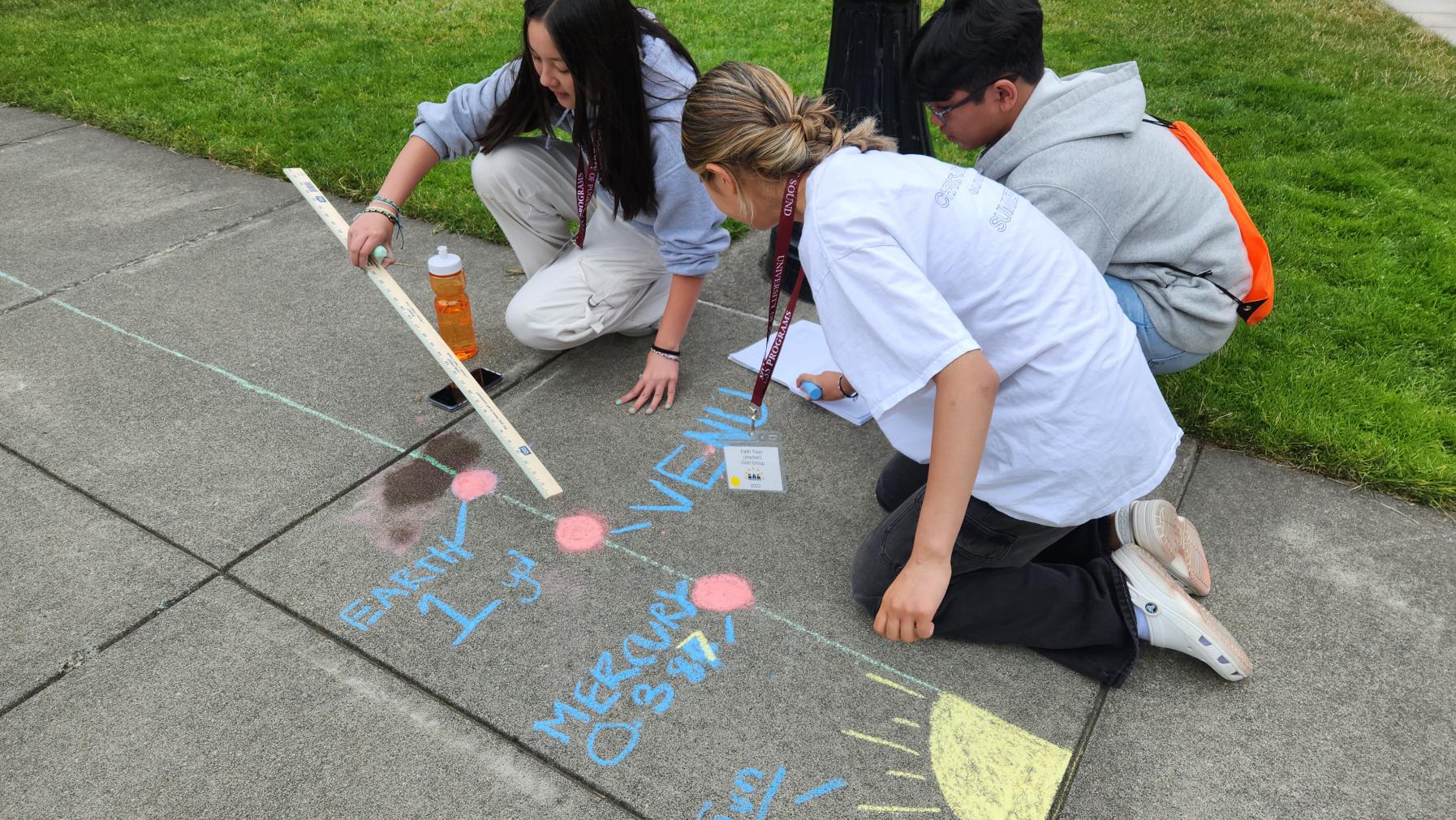 Students taking part in Summer Academic Challenge