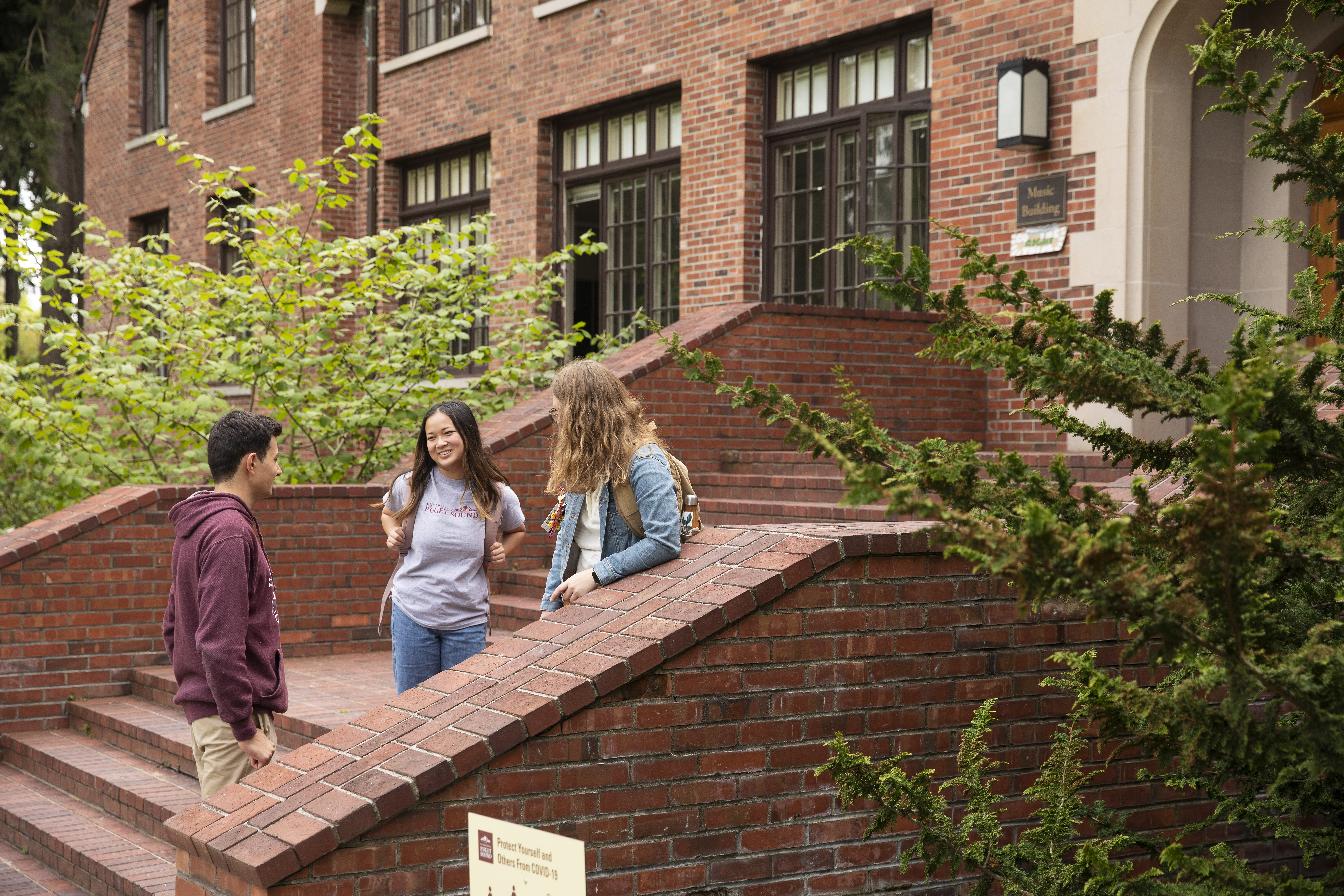 Students on campus