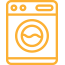 Yellow laundry icon