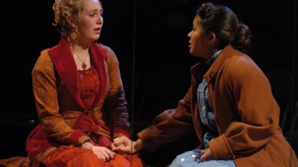 Students in costume in a Theatre Arts performance