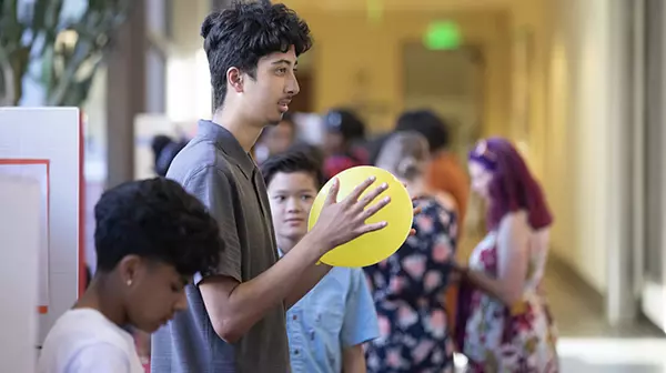 Students attending a Summer Academic Challenge celebration