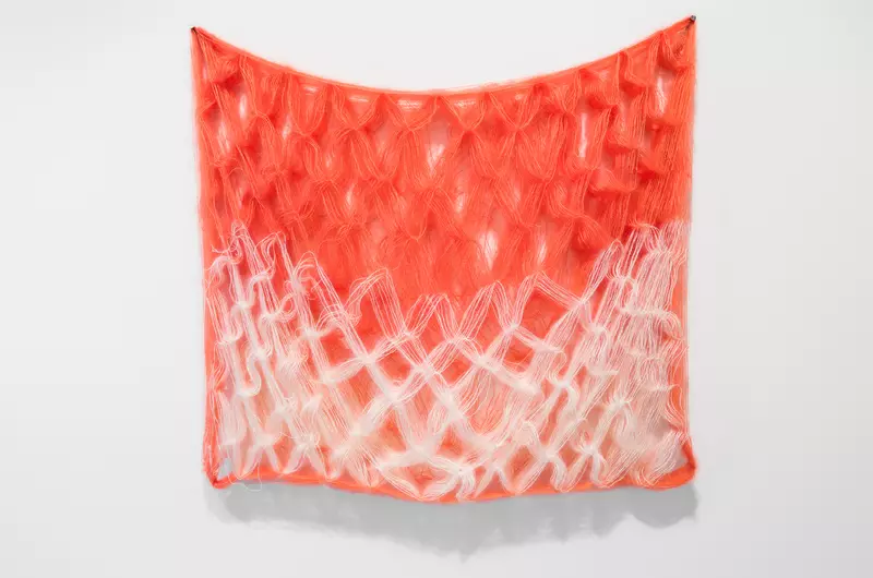 Net without Knots - Orange and White