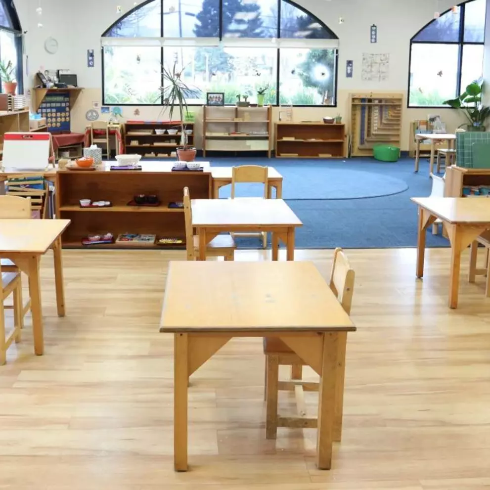 A Montessori classroom where one of our MAT students did their student teaching