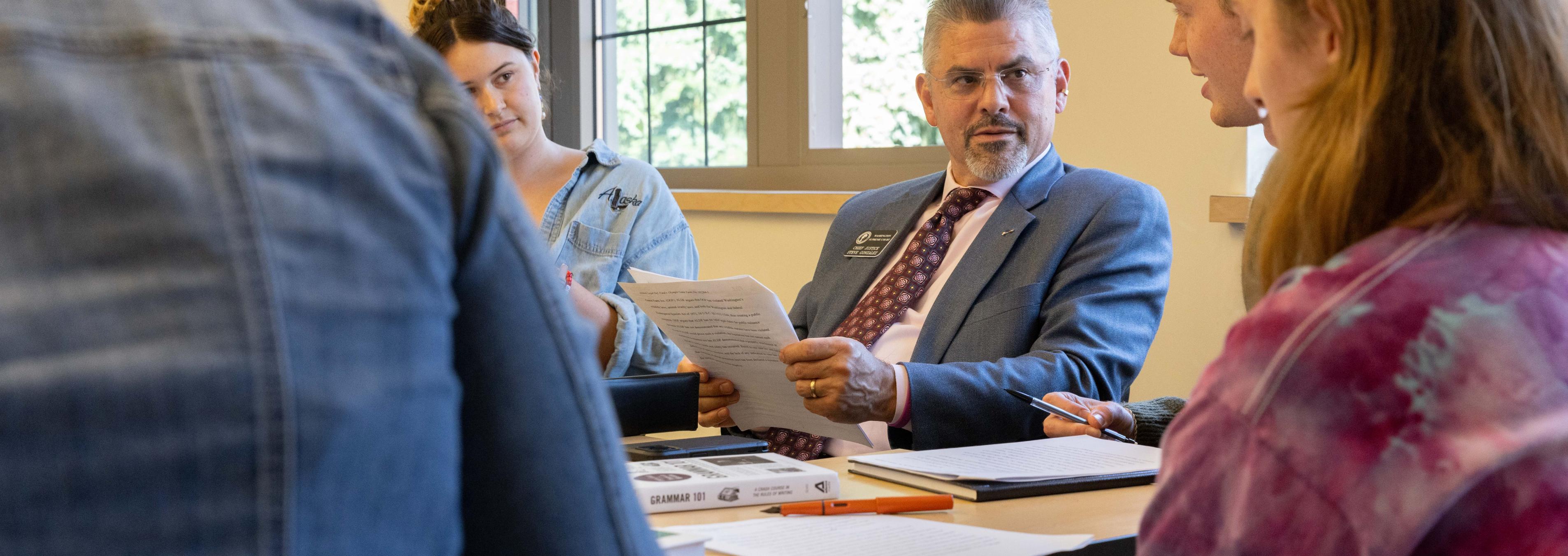 Washington State Supreme Court visit to campus