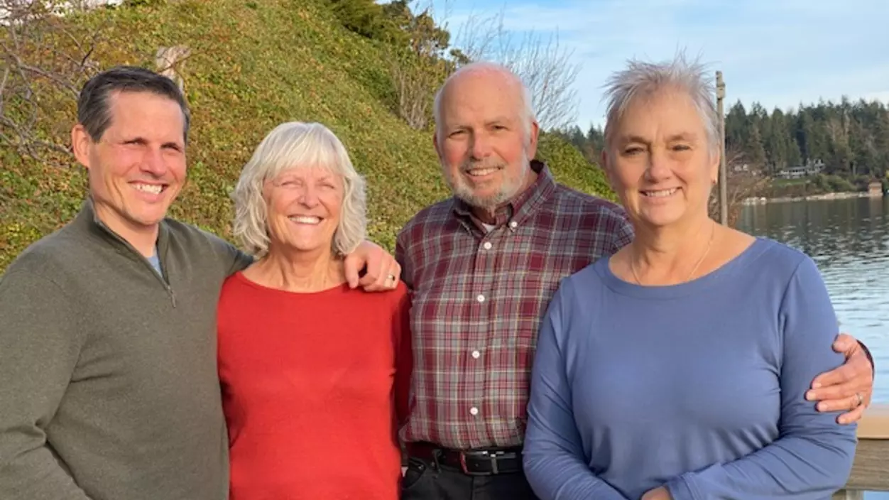 Professor John Dickson and his family.