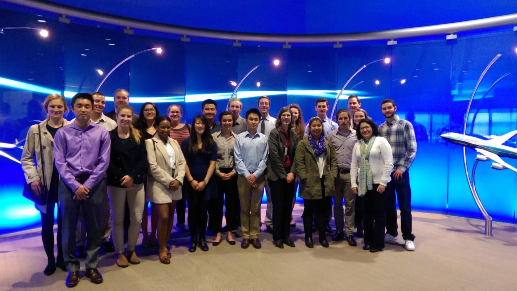 Business field trip to Boeing Customer Experience Center