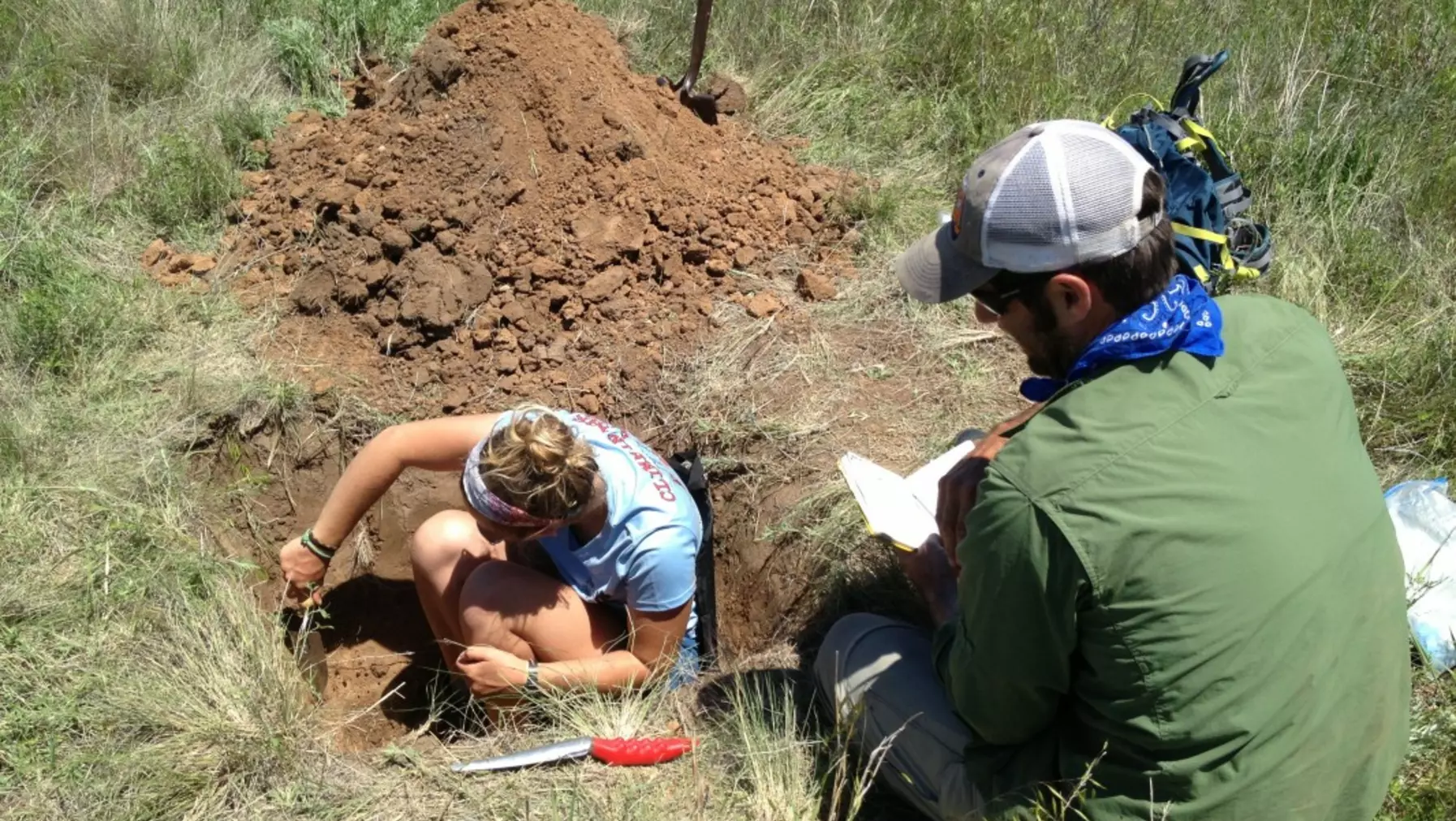 Geology Fieldwork students in Kansas