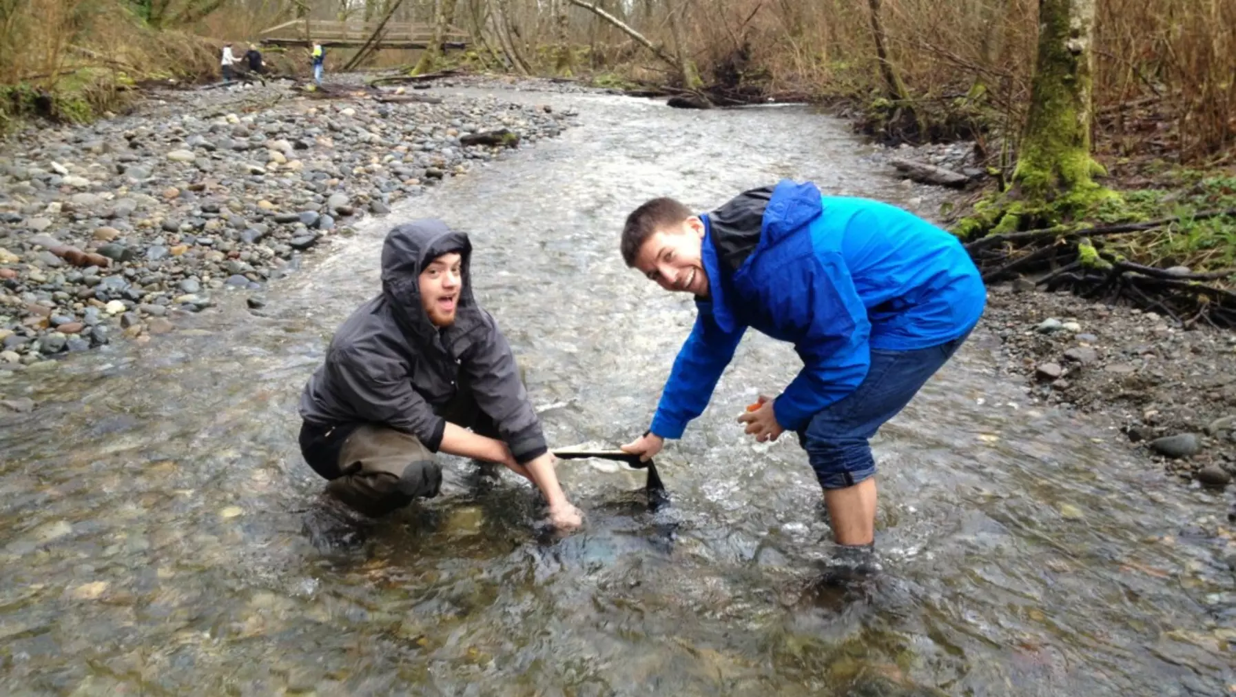 ENVR 201 Students at Swan Creek Park, Tacoma