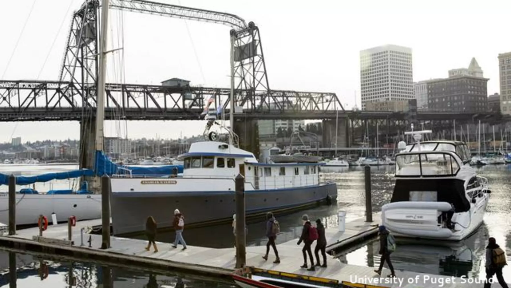 From ENVR 210 on a trip aboard the Charles N. Curtis to study Hazardous Waste policy in the Tacoma Tideflats. We looked at the Foss waterway and the Hylebos waterway.