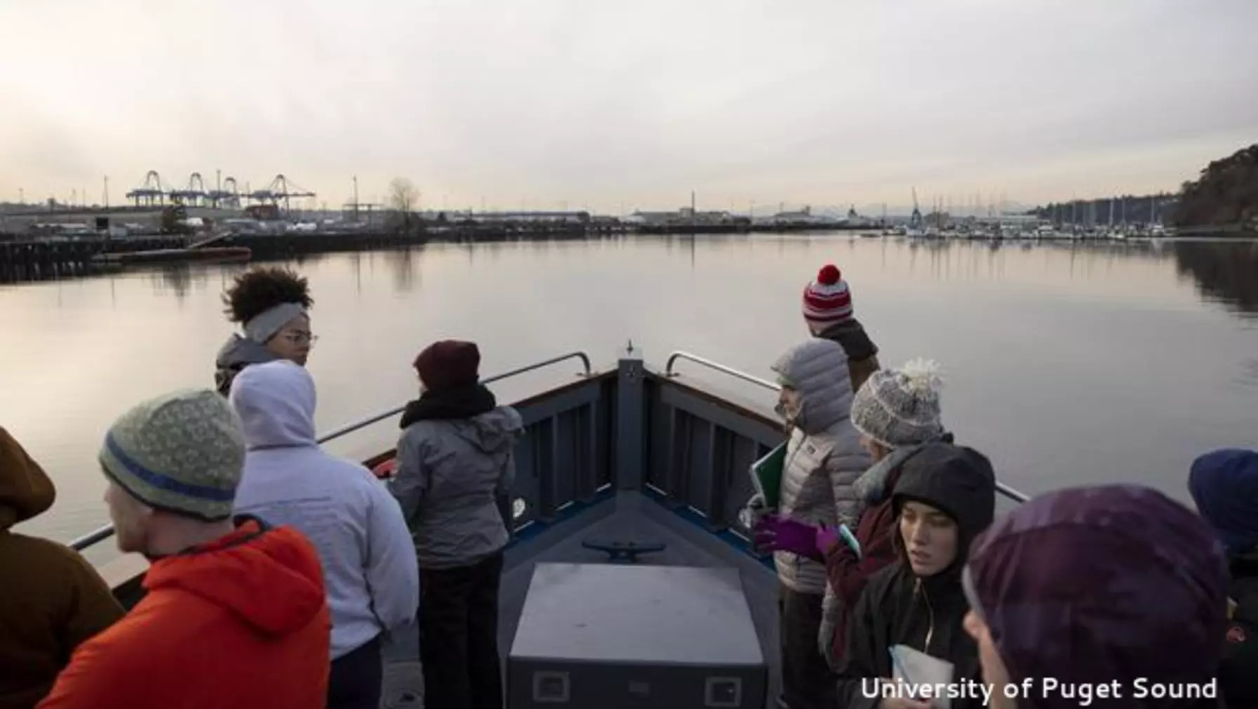 From ENVR 210 on a trip aboard the Charles N. Curtis to study Hazardous Waste policy in the Tacoma Tideflats. We looked at the Foss waterway and the Hylebos waterway.