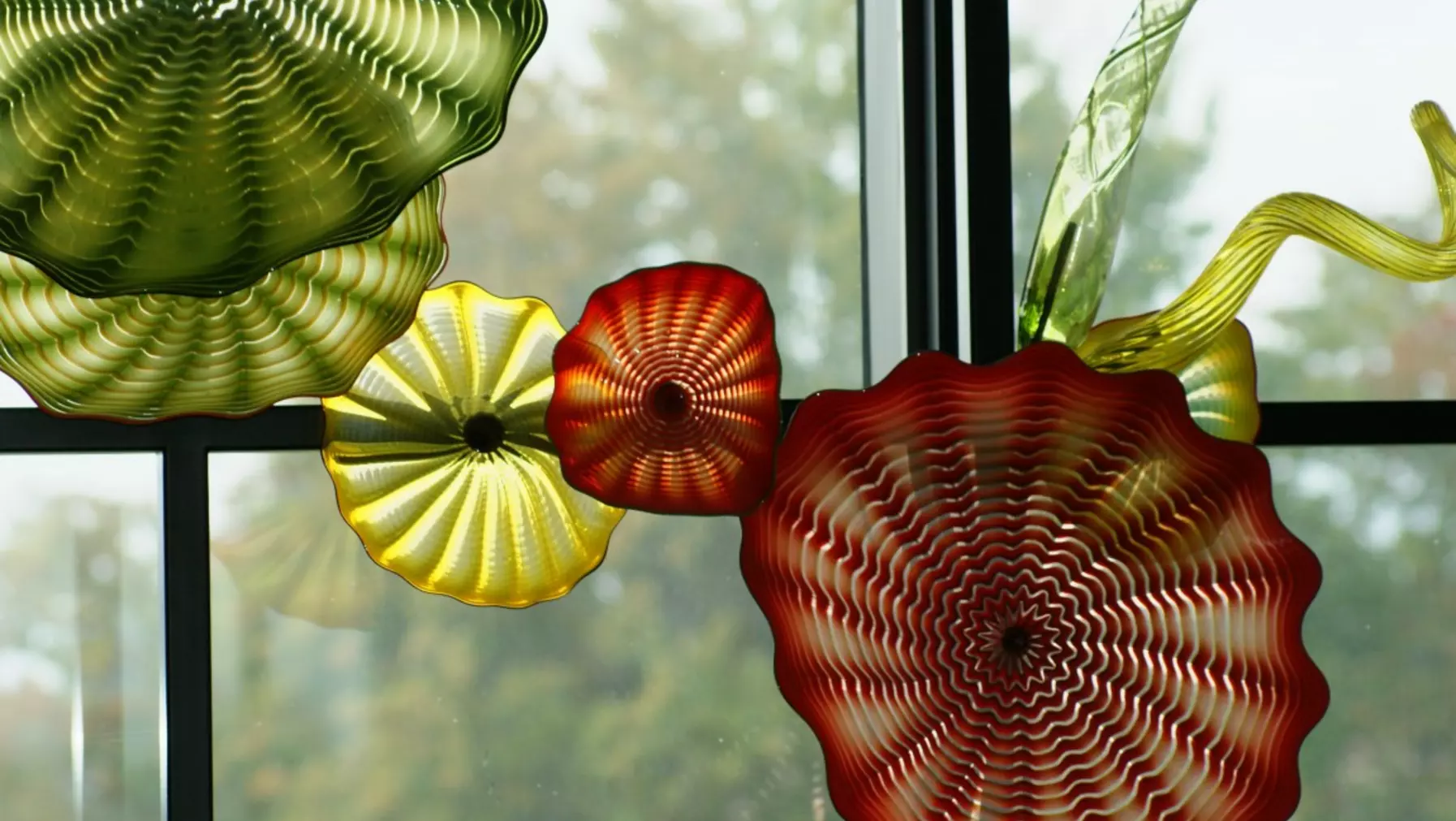 Glass sculptural art pieces