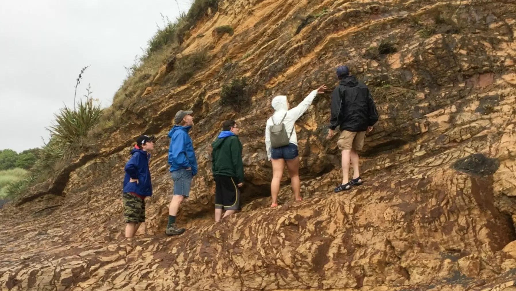 An outcrop at the Marakopa River 3