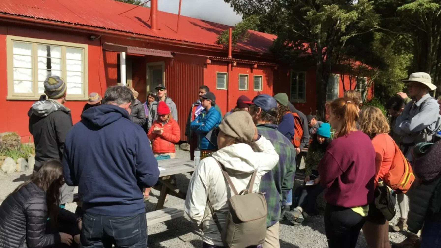 Conferring at Flock Hill Station 2