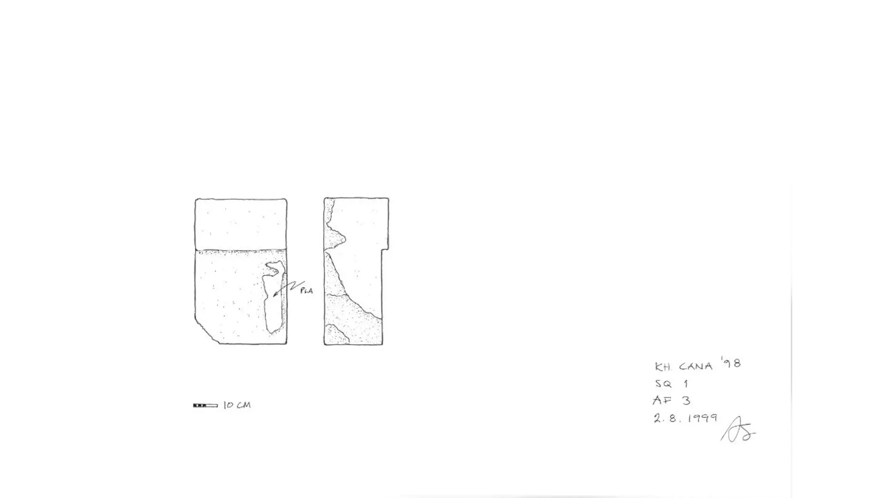 Khirbet Qana architecture drawing