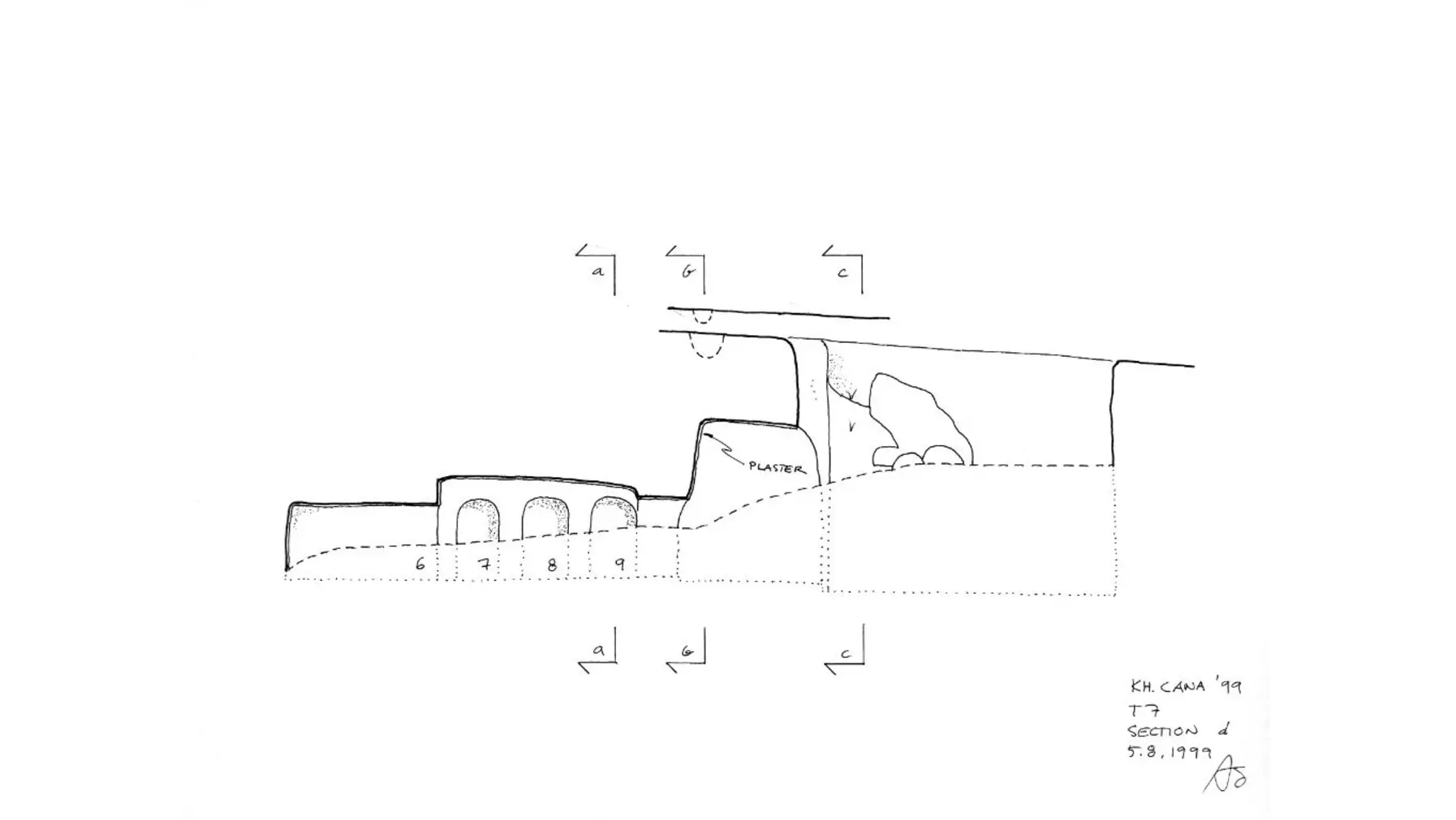 Khirbet Qana architecture drawing