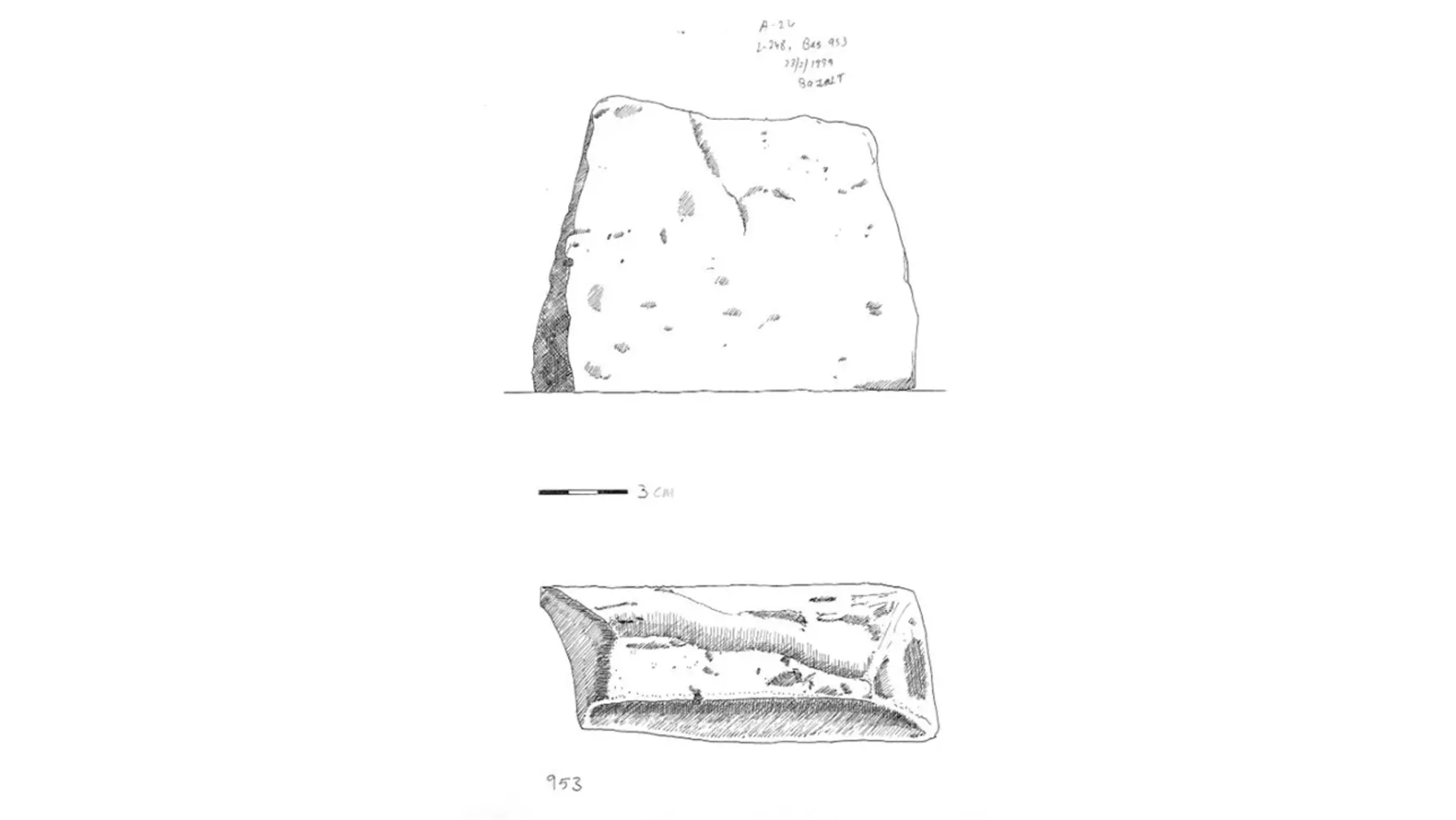 Khirbet Qana architecture drawing