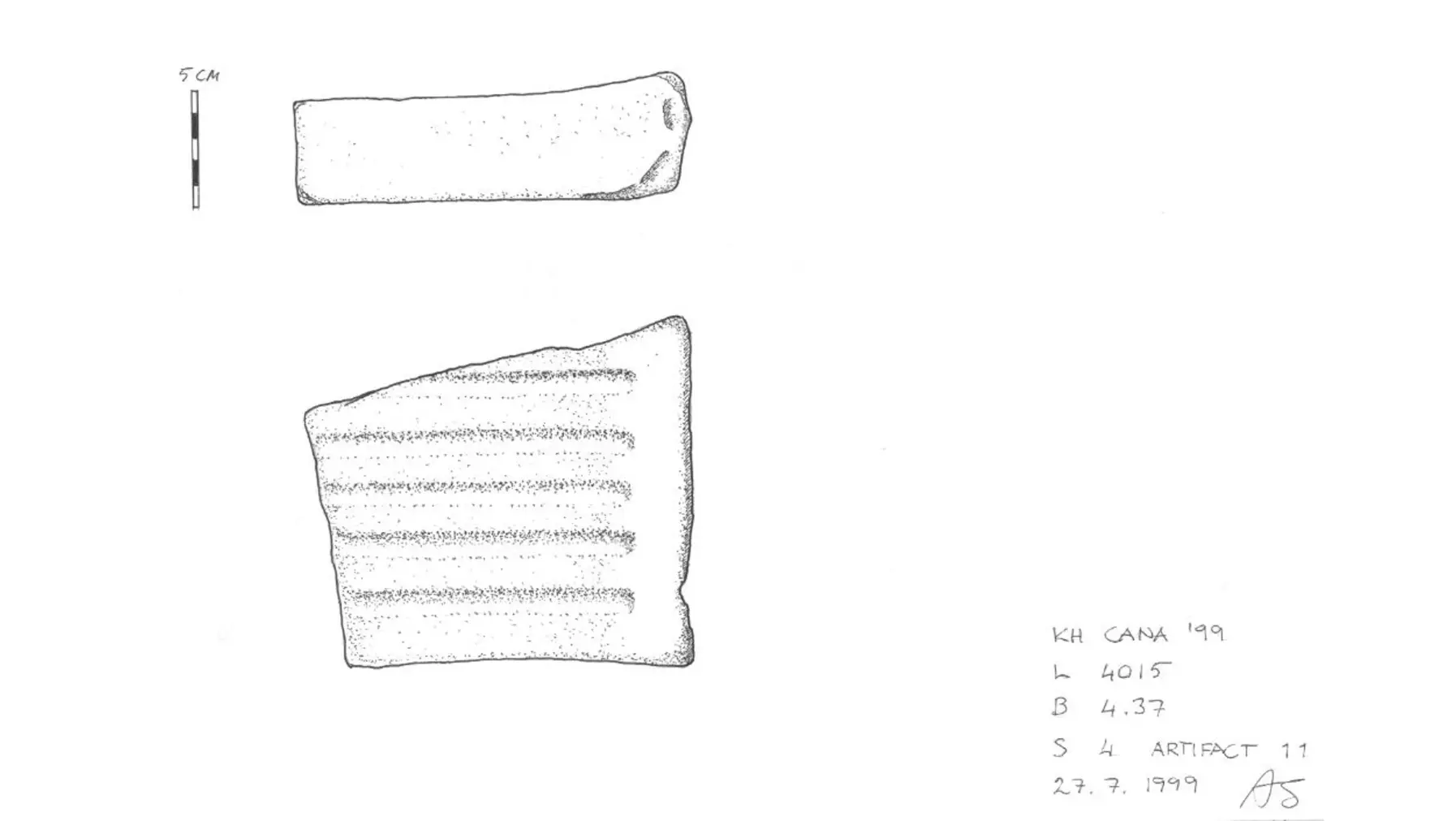 Khirbet Qana architecture drawing