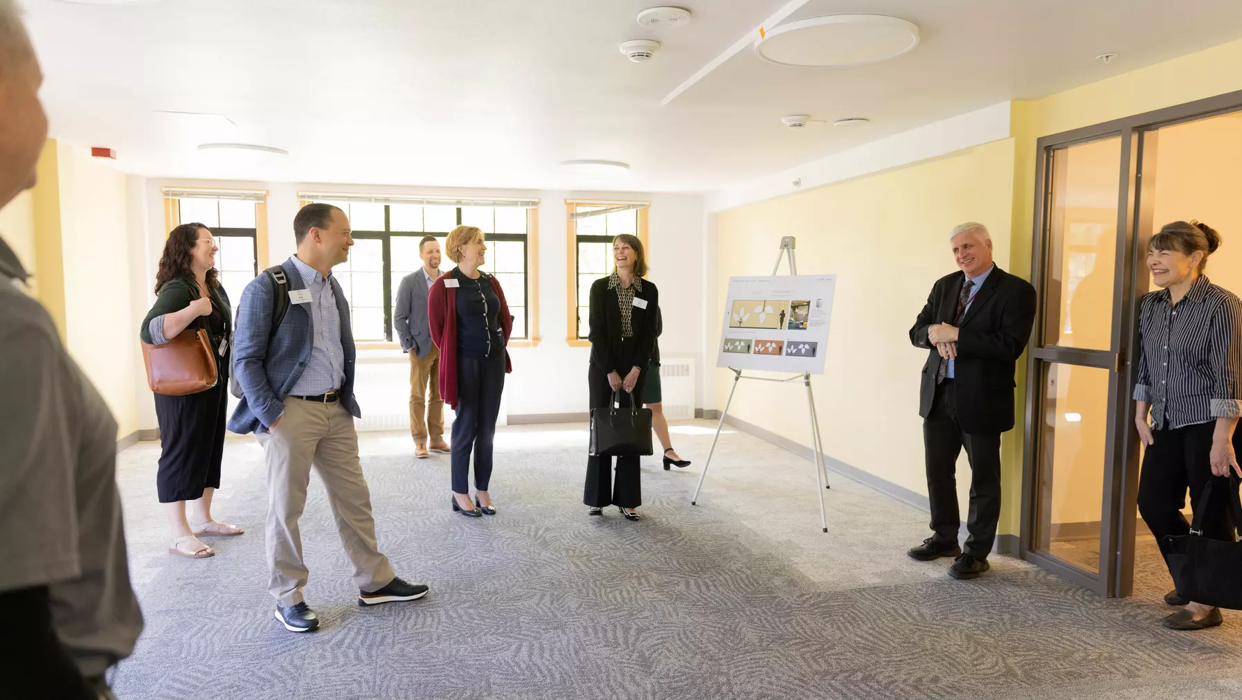 AVP for Facilities Bob Kief shares information about the Seward Hall renovation with trustees.