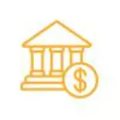 Yellow bank icon