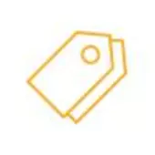 Yellow tag icon