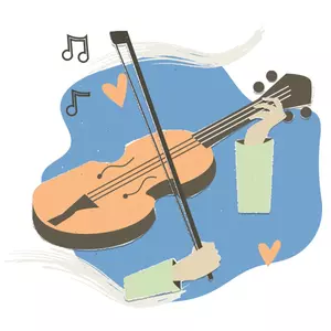 Illustration of a violin