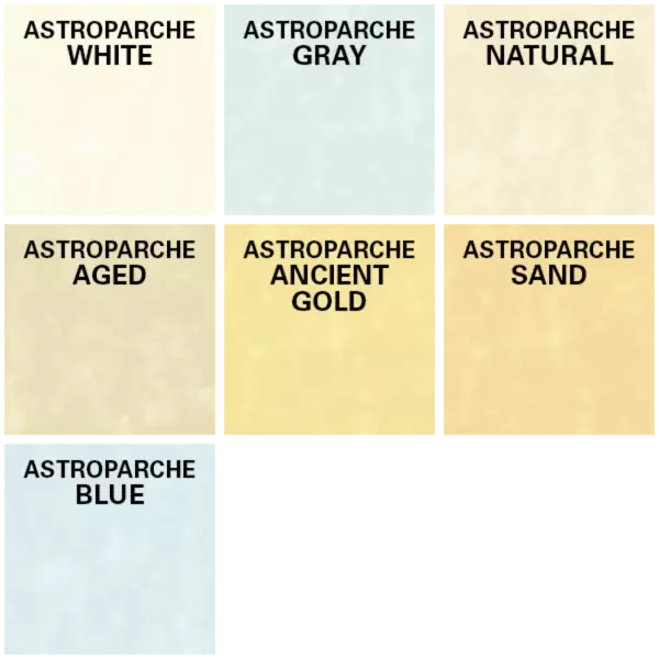 a grid displaying Astroparche paper color swatches